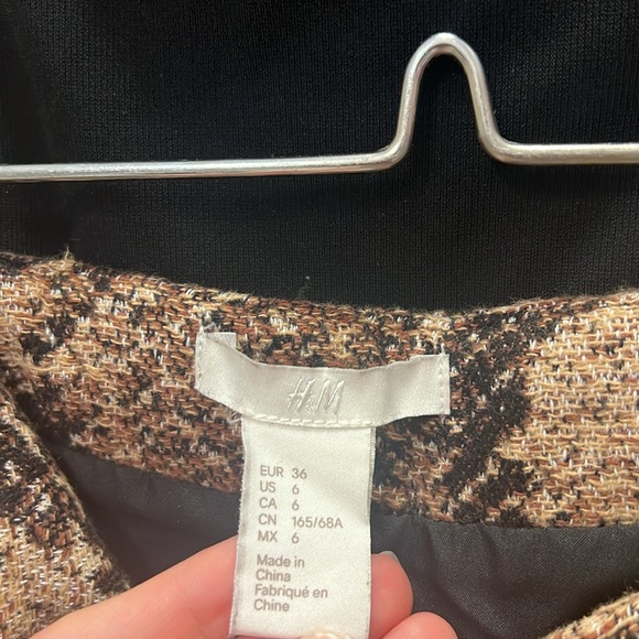 Tweed Snake Print Mini Skirt - Picture 3 of 4